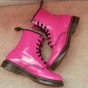 DR Martens Pink Patent Leather